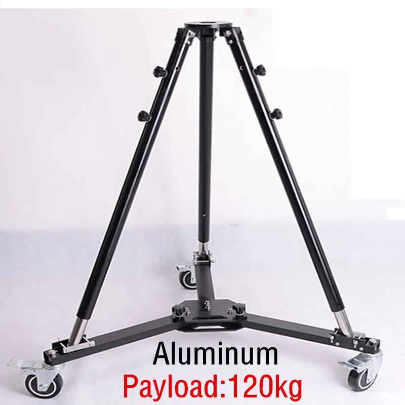 Heavy Duty Foldable Tripod Dolly With Wheels And Professional Video