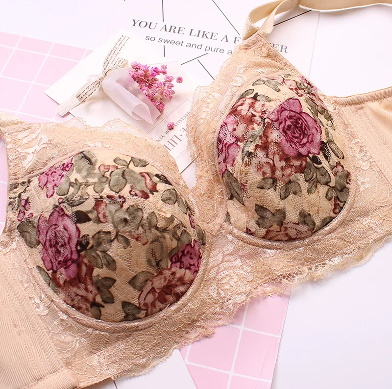 Koop Vrouwen Volledige Dekking Licht Gewatteerde Beugel Balconette Kanten Beha 34 36 38 40 42 44 46 48 B C D E F