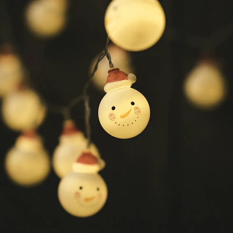 

Cute Christmas snowman LED string LED decor light Christmas holiday home party Decor lighting 10LED/20LED IY310142