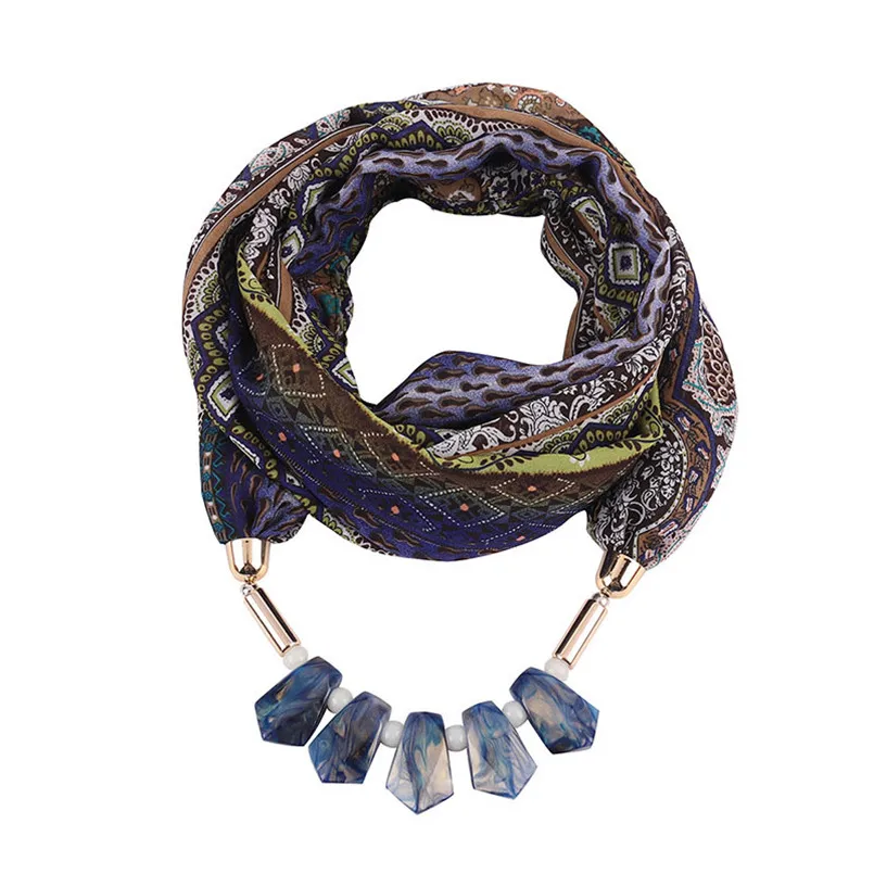 

Olaru Bohemia Punk Rhinestone Chiffon Scarf Choker Necklace For Woman New Ethnic Chains Flower Scarf Fashion Wholesale Price