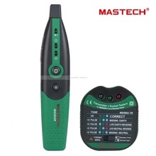 MASTECH MS5902 AC110V американская Спецификация автоматический выключатель Finder розетка тестер W/аналоговый приемник и фонарик