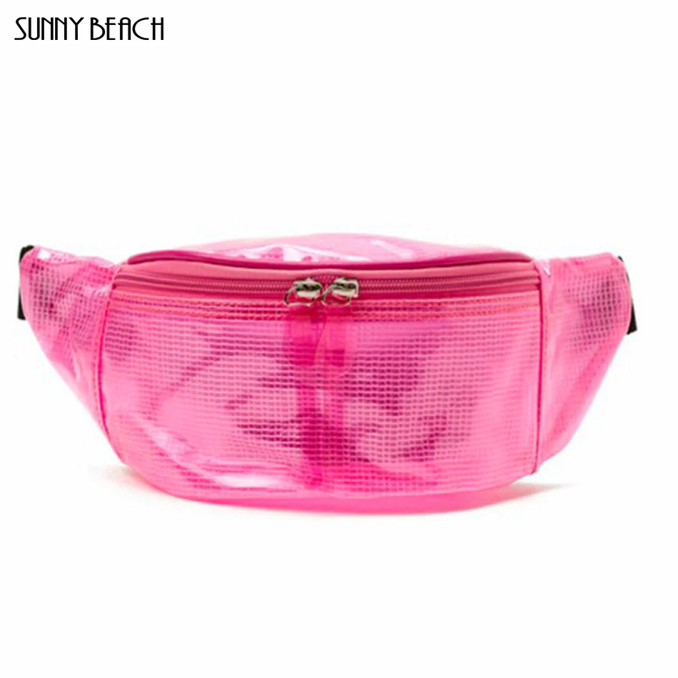 High Quality FashionTransparent Color Pvc Waterproof Waist Bag Lady Outdoor Leisure Multifunctional Chest Women |