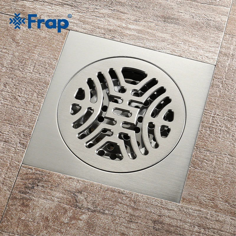 F High Quality Copper Shower Floor Drain Bathroom Toilet 10*10 cm Floor