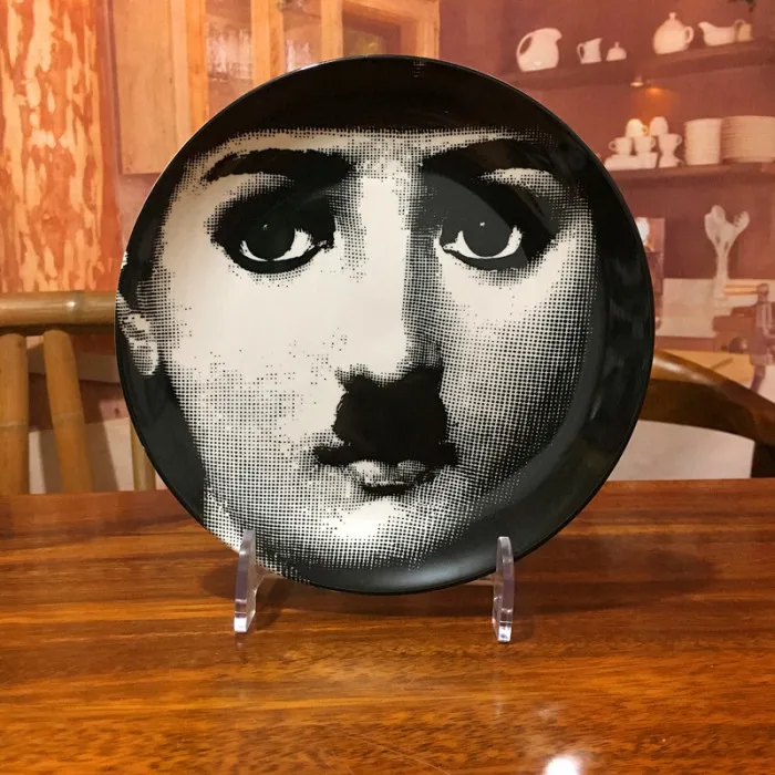 Винтаж rosenthal Piero fornasetti принты в пластины наволочка для подушки, накидка художественная тарелка Wall art спальня для дома, кафе, тонкая работа; модный Декор - Цвет: 17