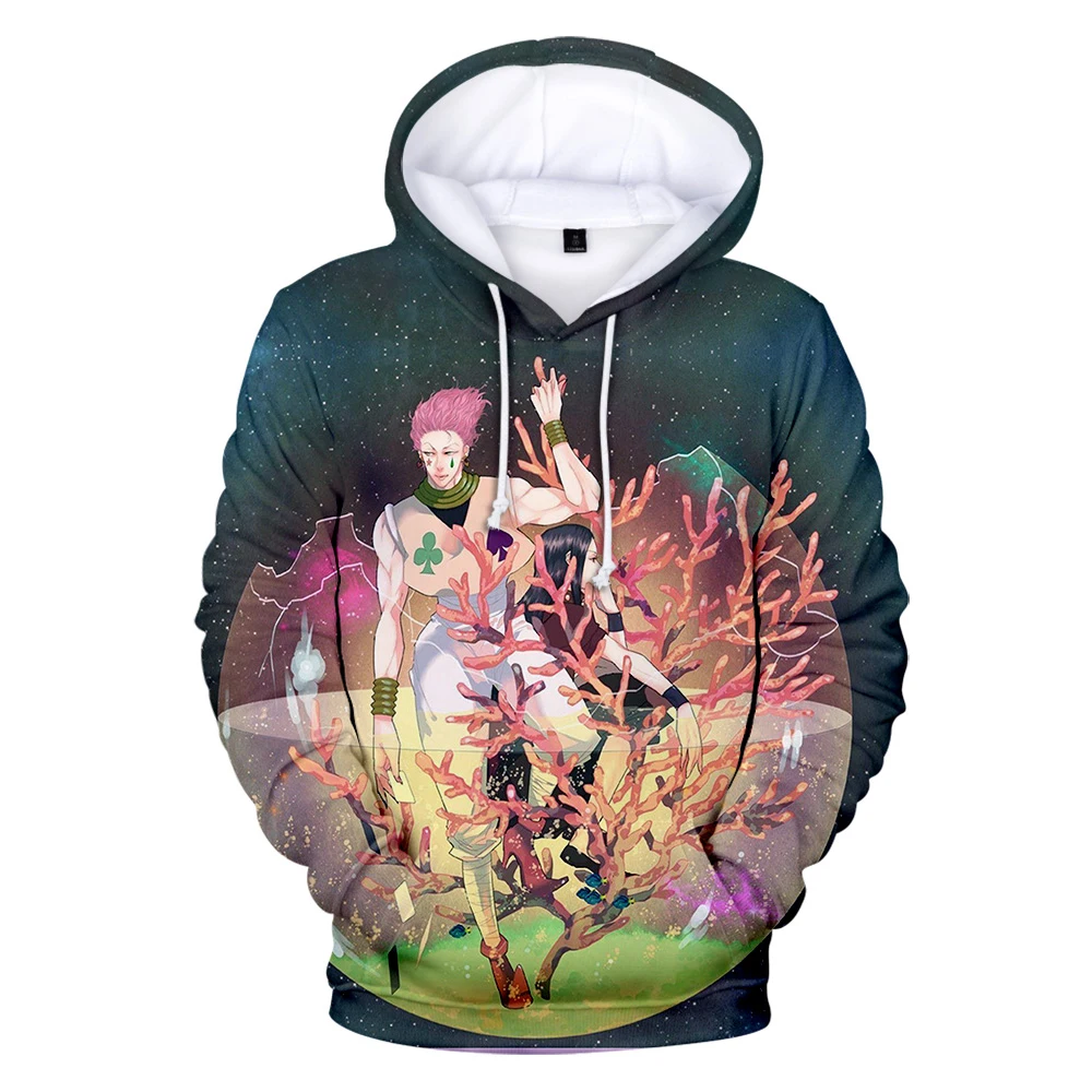 

printing The Japanese Anime character Hisoka 3D Hoodies Men Women Fashion Sweatshirts Autumn 3D Hoodies Hisoka boy's pullovers
