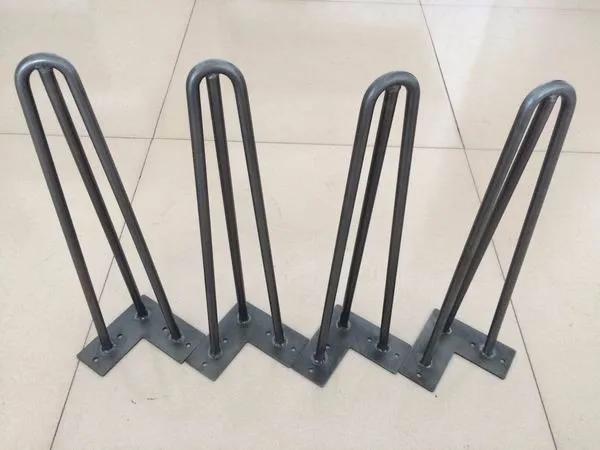 bare 3-rod  hairpin Legs