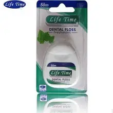 2 Зубные Вышивка Крестом Нить ERS-время жизни Портативный круглый нежного скольжения про здоровье freshmint глубокий зубы чистыми зубные Вышивка Крестом Нить для путешествия, белый