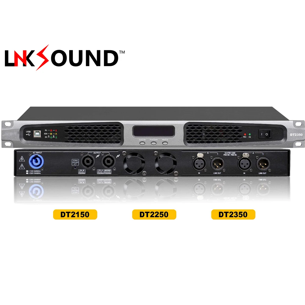 DT 2350 Rack Mount Pro Audio Power Amplifier AMP