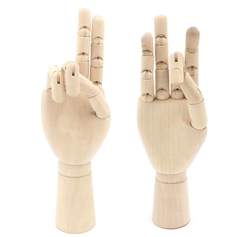 

4.5/8/12 Inches Tall Wooden Human/ Hand Mannequin Movable Limbs Human /Hand Artist Wooden Manikin Drawing Mannequin Model