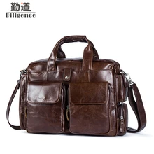 Business Men Briefcase Handbags Leather Laptop Bag Men Messenger Bags Genuine Leather Men Bag Male Shoulder Bags Casual Tote
