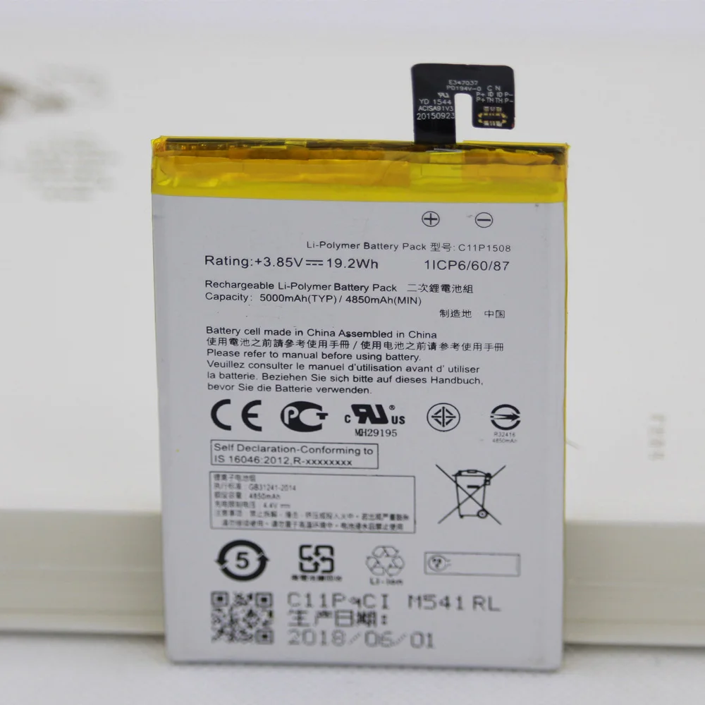 

For ASUS Zenfone Max ZC550KL Z010AD Z010DD Z010D Z010DA 5000mAh C11P1508 Mobile Phone Rechargeable Battery With Repair Tools