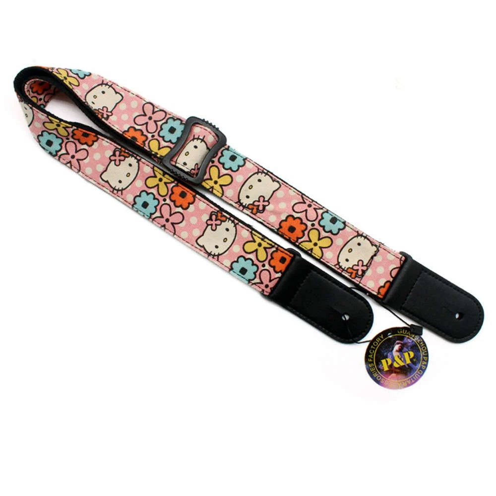 

Ketty Cat Pattern Ukulele Strap Small Acoustic Guitar Folk Guitar Strap