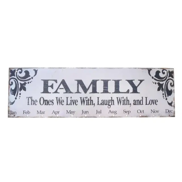 online shop alloyseed 2018 wooden family birthday calendar wood diy