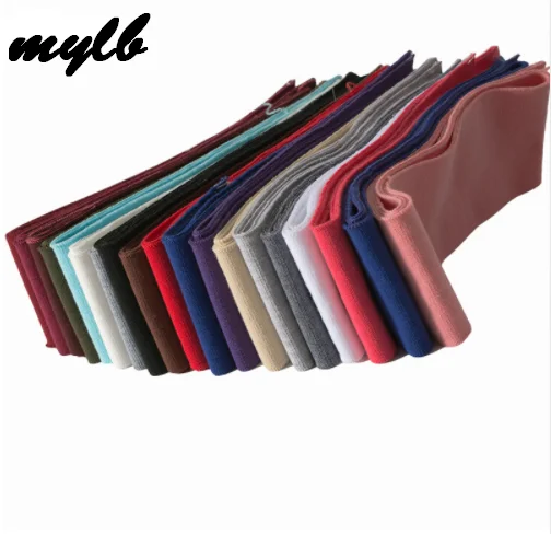 

mylb 780CM High Stretch Polyester Thin Plain knitted Fabric For DIY Cuff Hem Collar Of T-shirt Baseball Clothes Uniforms