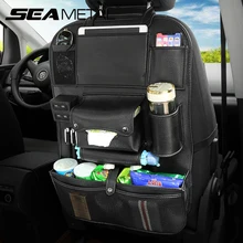 Car Organizer Seat Back Bag 4 USB Charger Phone Backseat Storage Travel Multifunction Pocket Stowing Tidying in Auto Accessories