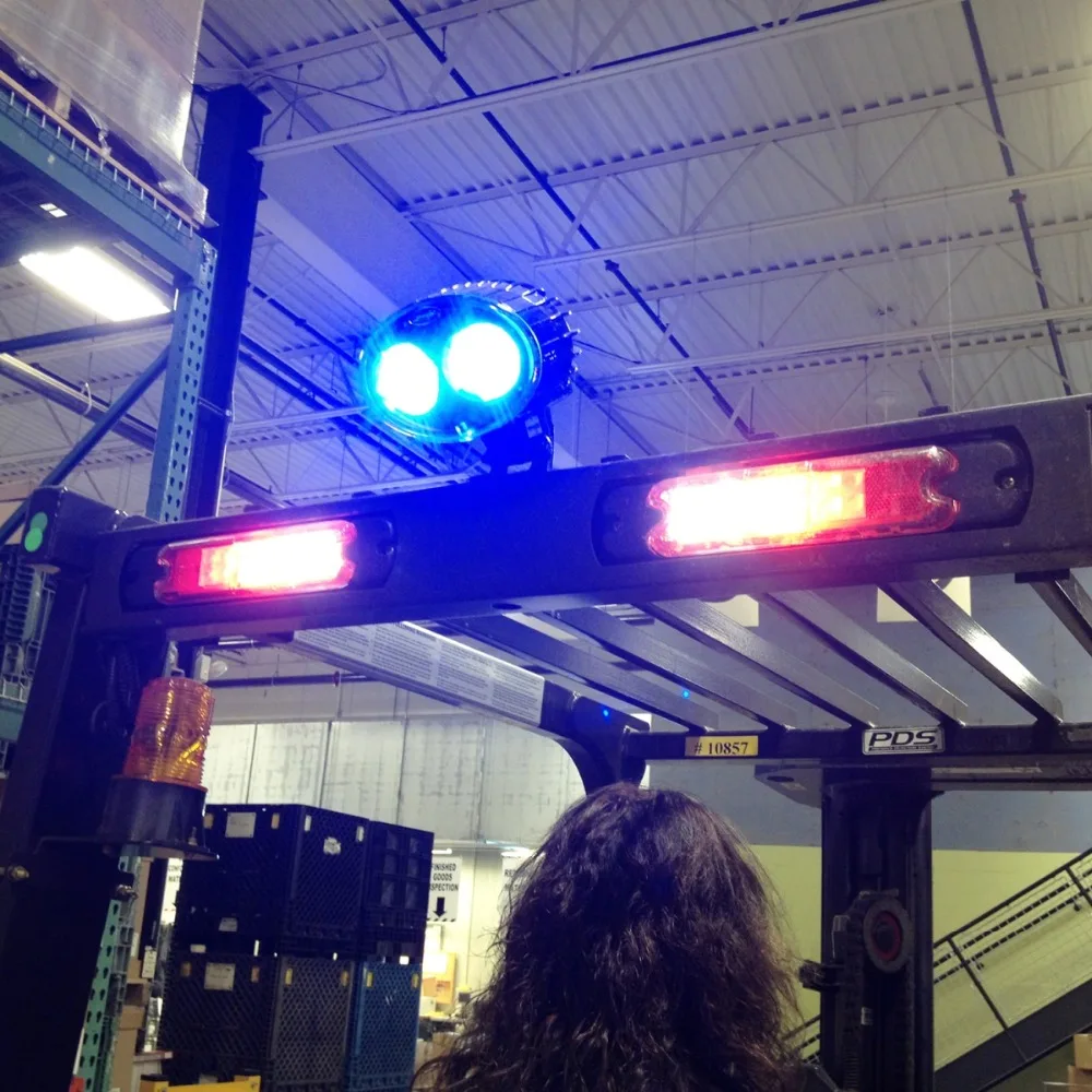 10pcs X Safety Blue point led light 10w 10 80v LED forklift warning