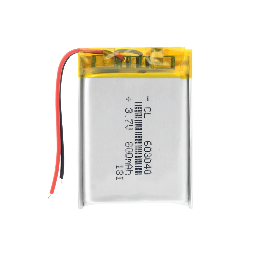 3,7 в 800 мАч 603040 Li-Po литий-ионный аккумулятор Lipo cells литий-ионный Lipo аккумулятор литий-полимерный для спикера сигнализации gps MP3 MP4 игрушка DIY - Цвет: 1 Pc