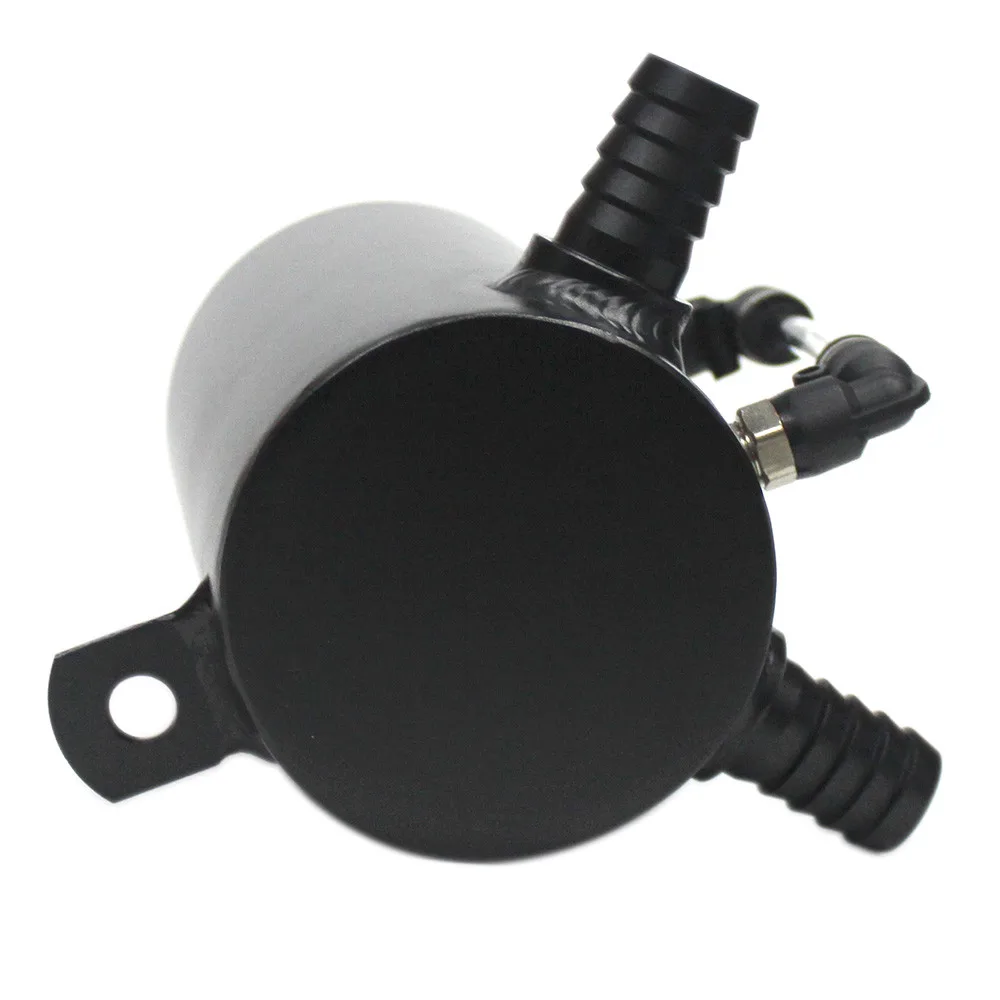 Tanie SPSLD Car Styling uniwersalny zbiornik do pobierania oleju zbiornik paliwa separator paliwa może aluminium 500ml 2*19MM