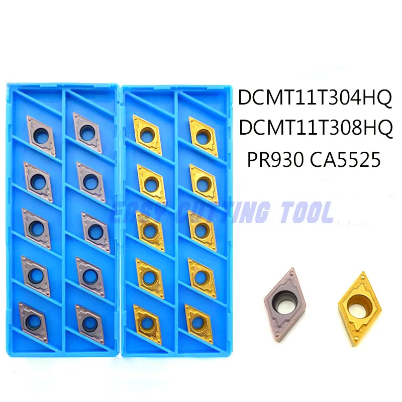 DCMT11T304 HQ DCMT11T308 PR930 CA5525 * 10 шт. Tunring вставки поворотные лезвия для нержавеющей