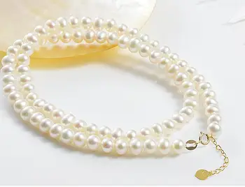 

classic 8-9mm south sea white pearl necklace 18inch KKK