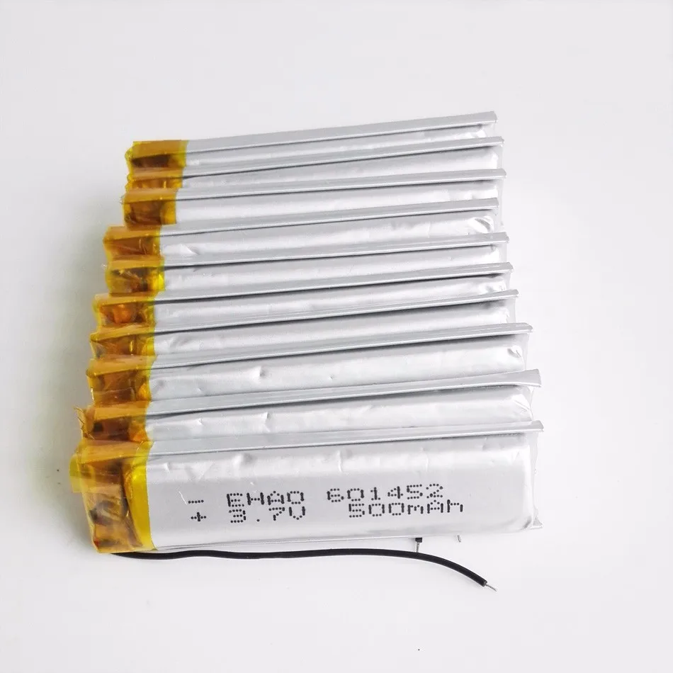 Atacado 10 pçs 3.7 v 500 mah
