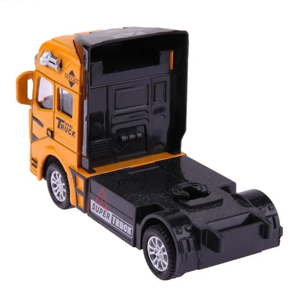  1:48 New Parenting Pull Back Alloy Super Truck Vehicle Simulation Transporter Model Car Interesting
