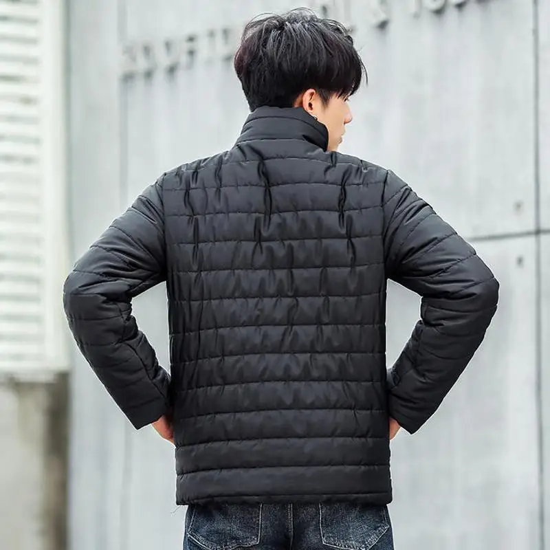 Vska Men Full-Zip Autumn Winter Ultra-Light Packable Stand Collar Down Coat