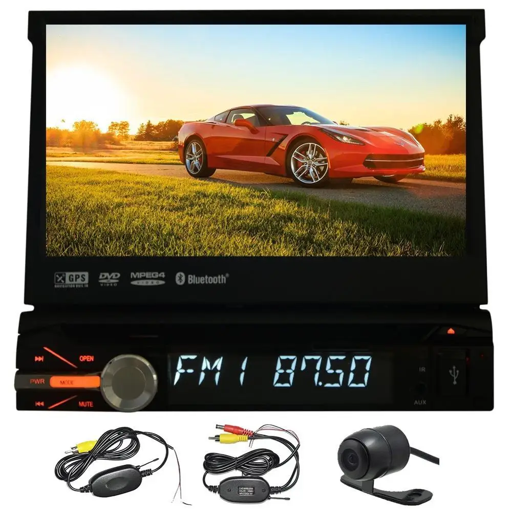 Car Electronic 1 din Car DVD Player GPS Navigation Car Radio coche Audio multimedia player In Dash Stereo Video steering wheel