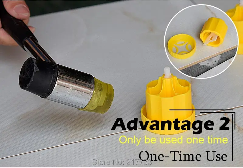Tile Leveling Clips 1mm Spacers Cross (6)