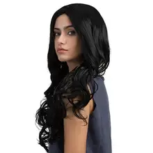 Длинные вьющиеся кудрявые волосы парик моды личности волнистые парики женщин натуральный парик для вечерние танцы и т. д