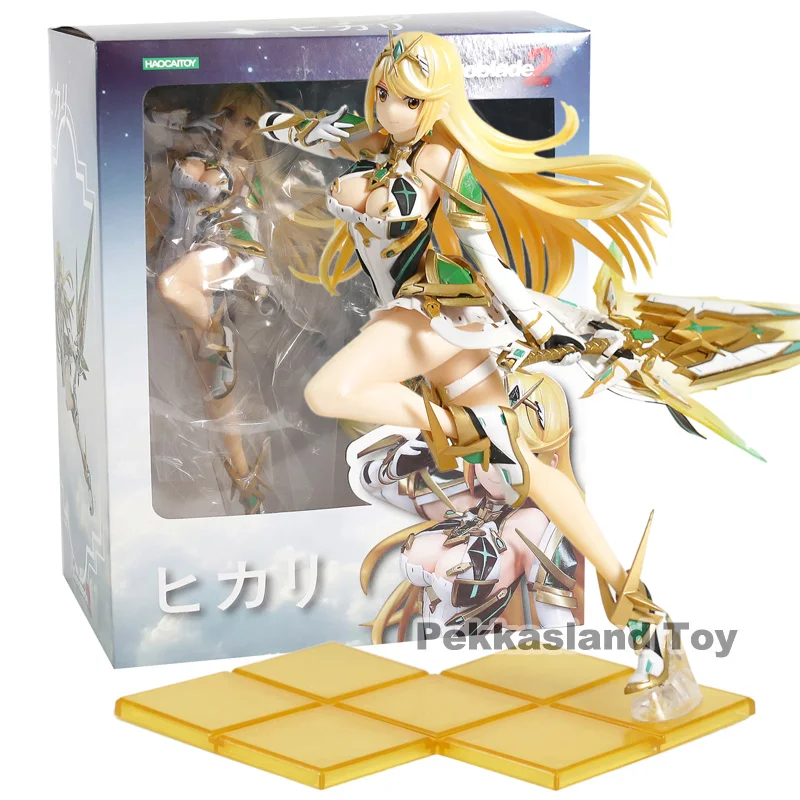 Xenoblade Chronicles 2 Mythra Hikari/Pyra Homura ПВХ фигурка Коллекционная модель игрушки - Цвет: Mythra Hikari box