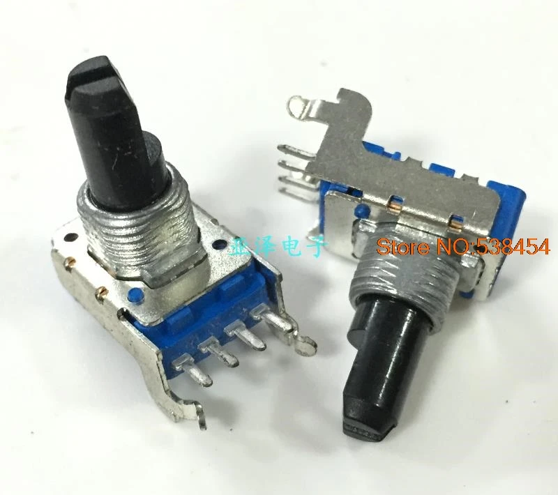 RK11K 4 pin vertical single position potentiometer switch B10K axis