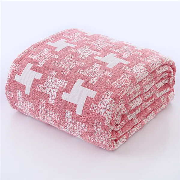 Стиль, популярное летнее хлопковое четырехслойное Марлевое полотенце с принтом, тонкое воздухопроницаемое одеяло - Цвет: 8