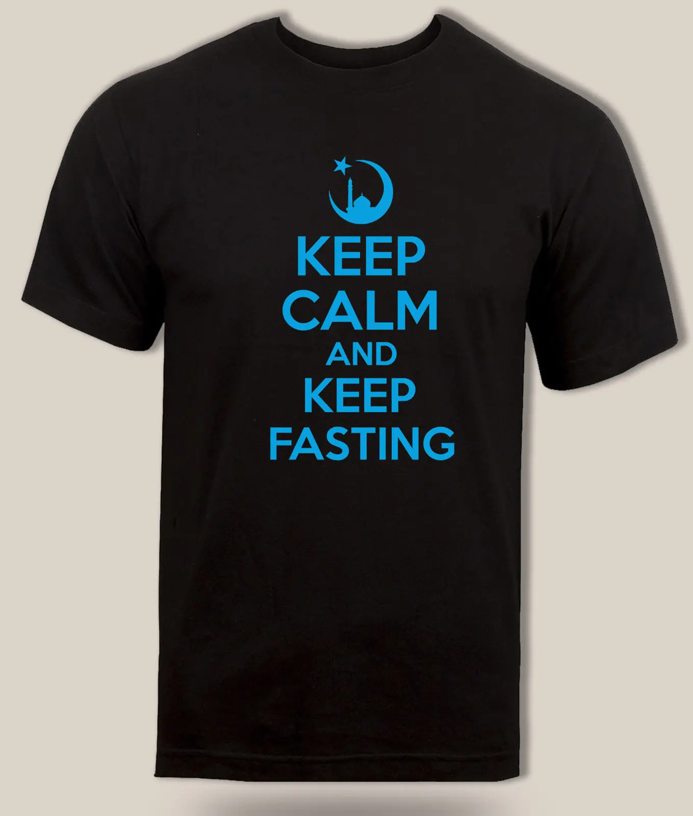 Keep calm and Fasting футболка Humble Islamic Ramadhan логотип мечети Бесплатная доставка дешевая