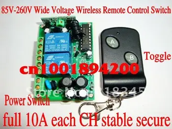 

110V2CH wireless switch RF wireless remote control switch system(1transmitter&1receiver)full 10A Toggle/Momentary stable secure
