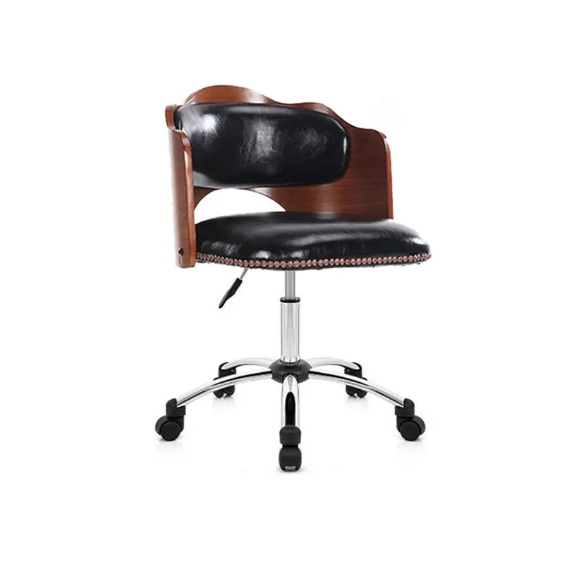 Европейский стиль, стул для студентов, стул с спинкой, вращающийся стул из твердой древесины, стул для сотрудников, домашний Маленький Стул