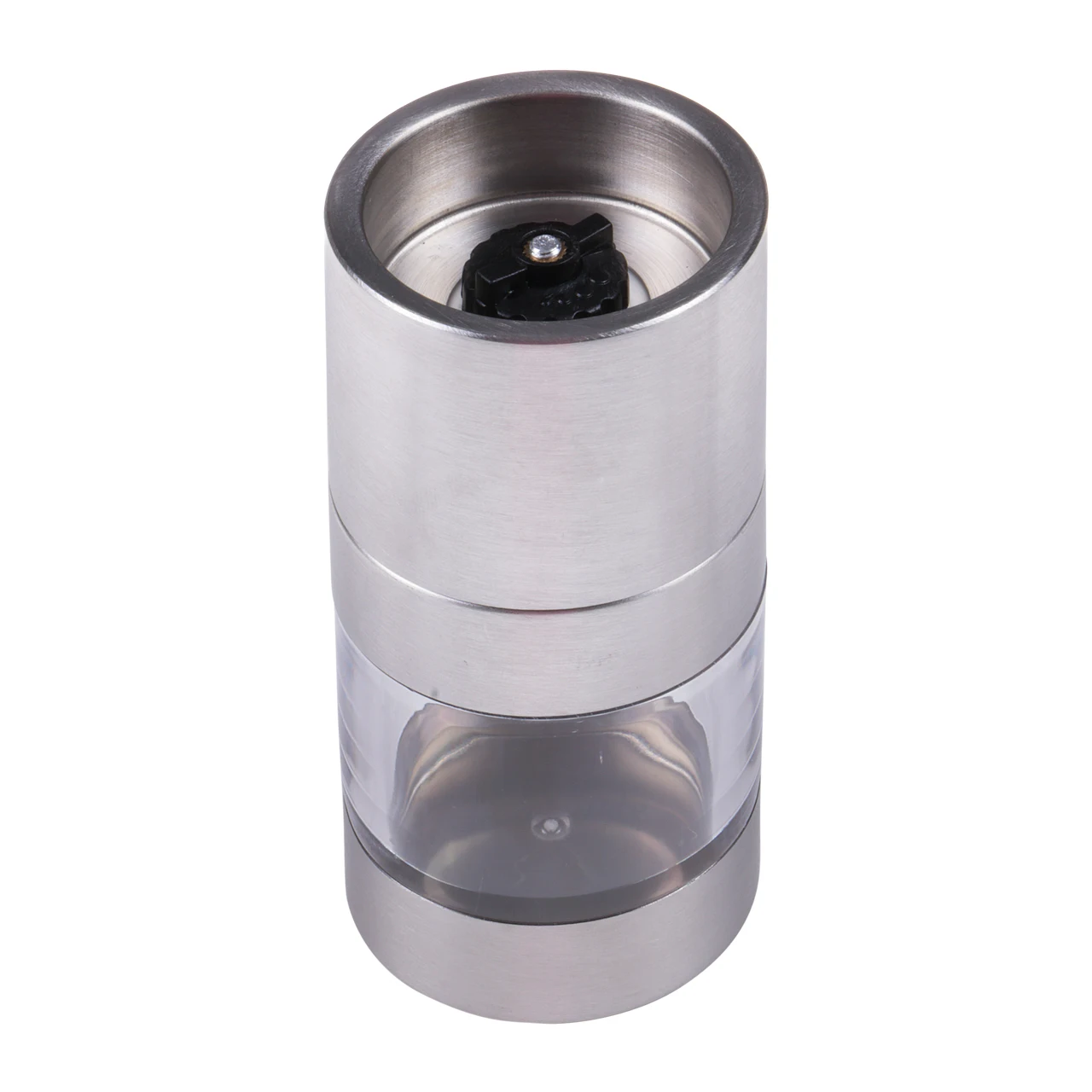 New Stainless Steel Pepper or Salt Grinder Hand Crank Twist Top Spice