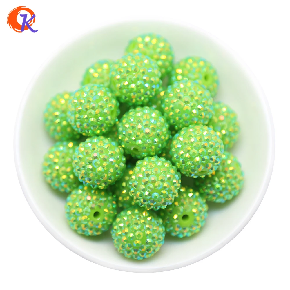 R25 Cordial Design 20MM 100 шт./лот светло зеленые массивные бусины из смолы крупные | Отзывы и видеообзор