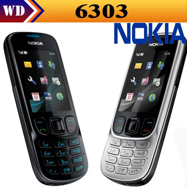 

6303c Unlocked Original Nokia 6303 Mobile Phone Nokia 6303 classic1 year warranty refurbished