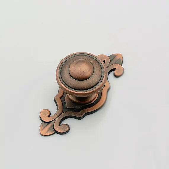 

Antique Bronze Dresser Drawer Pull Handles Knob Metal Pulls / Shabby Chic Vintage Style Cabinet Handle Pull Knobs Hardware