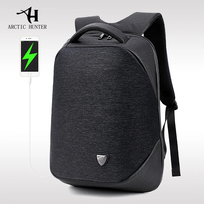 

ARCTIC HUNTER Laptop Backpack School Backpacks Men Waterproof Casual Business Male Bag Travel Backpack for 15.6 Inches 2018 New