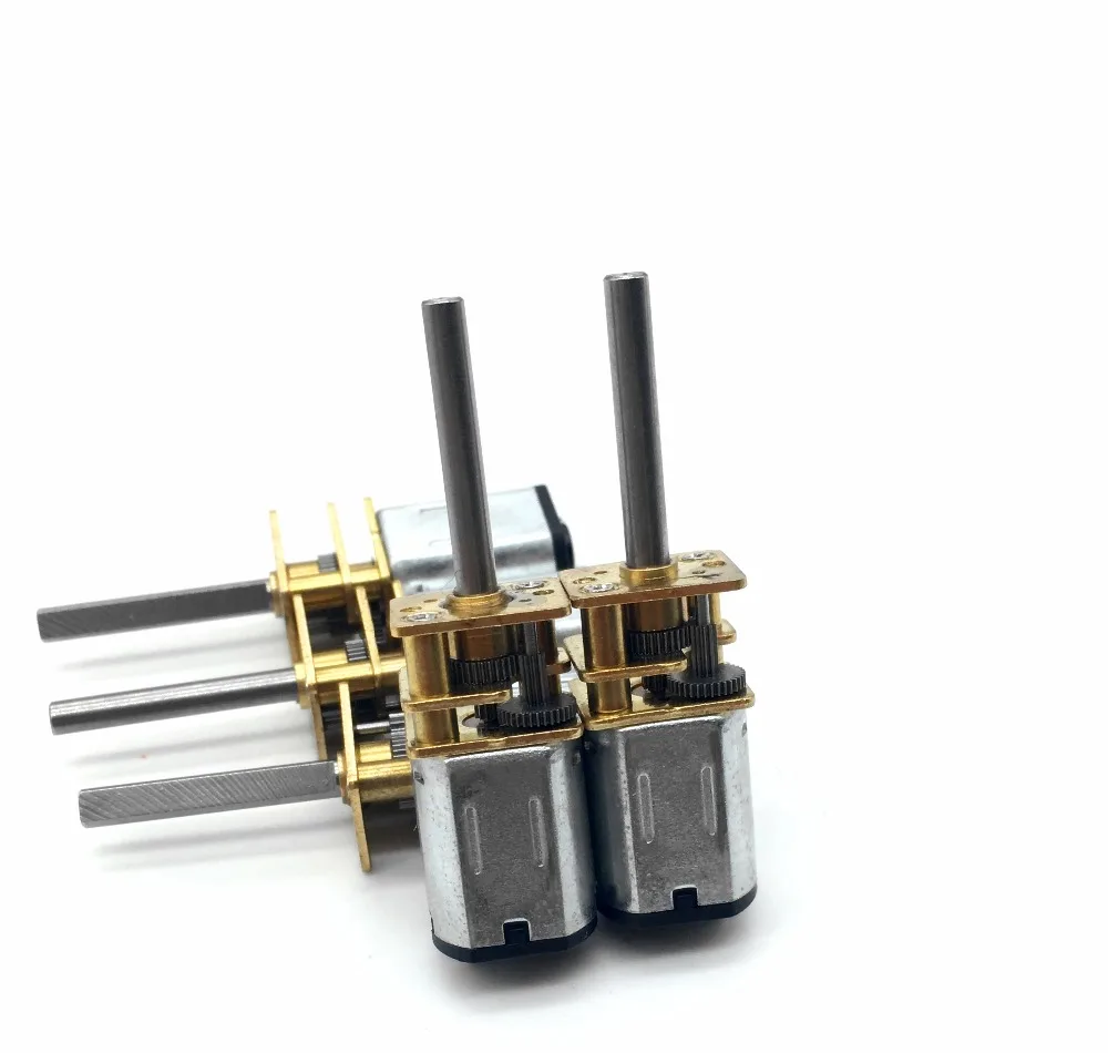 10 шт. микро N20 DC мотор-редуктор 20 мм Длинный вал двигателя 3В ~ 12В DIY небольшой