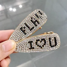 Супер вспышка заколка со стразами модный зажим для писем челка клип улыбка полное лицо G0513