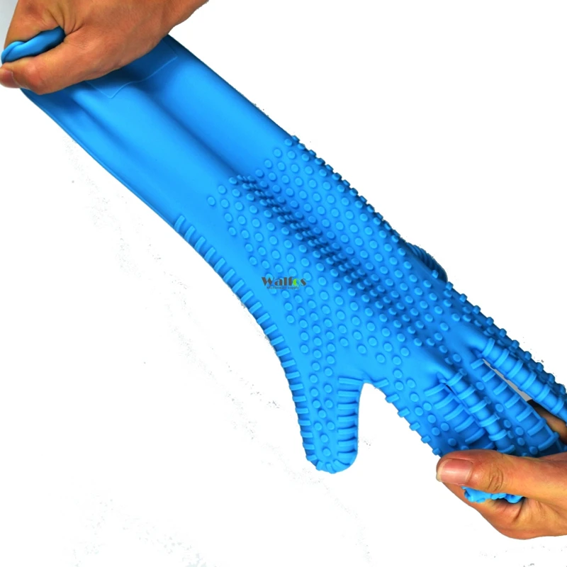 Силиконовые перчатки с перфорацией длиной 34 см для барбекю