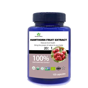 

100% Hawthorn fruit Extract 20:1 100pcs/bottle 100% Hawthorn fruit Extract 20:1 for Heart health