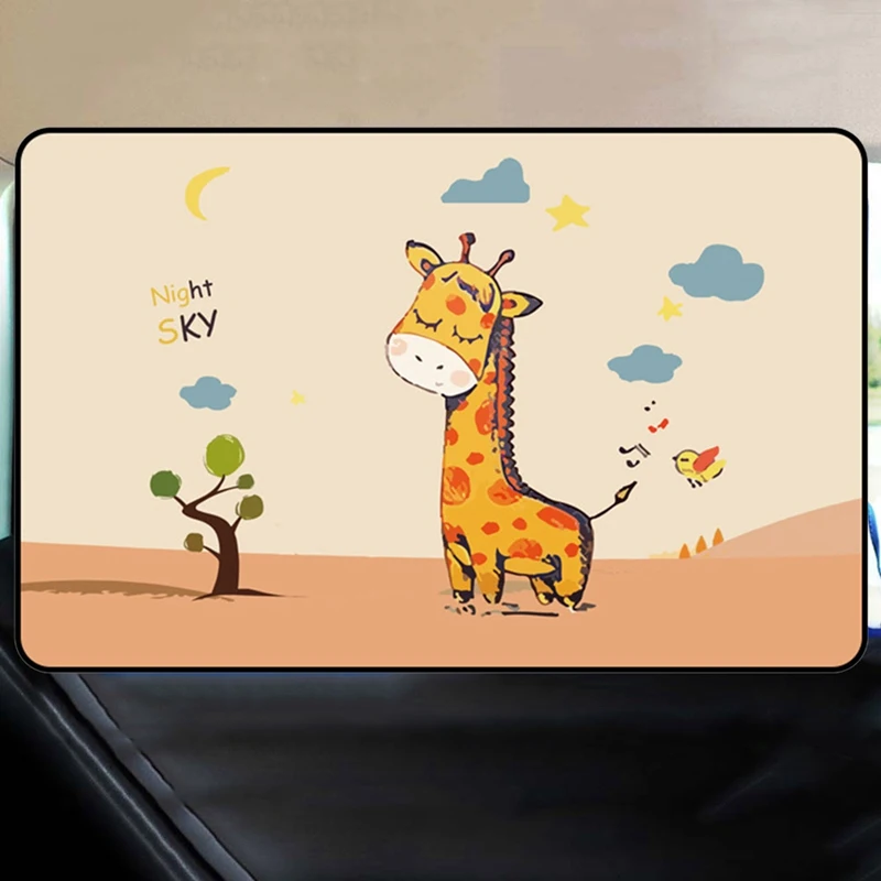 

1Pc Car Windshield Car Sun Shade Curtains Cute Cartoon Car Styling Rear Side Window Sunshade Protect Window Curtains