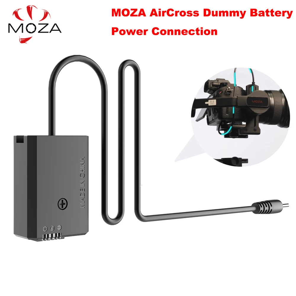 

MOZA AirCross Dummy Battery DC Adapter Power Connection for Sony A7 Camera