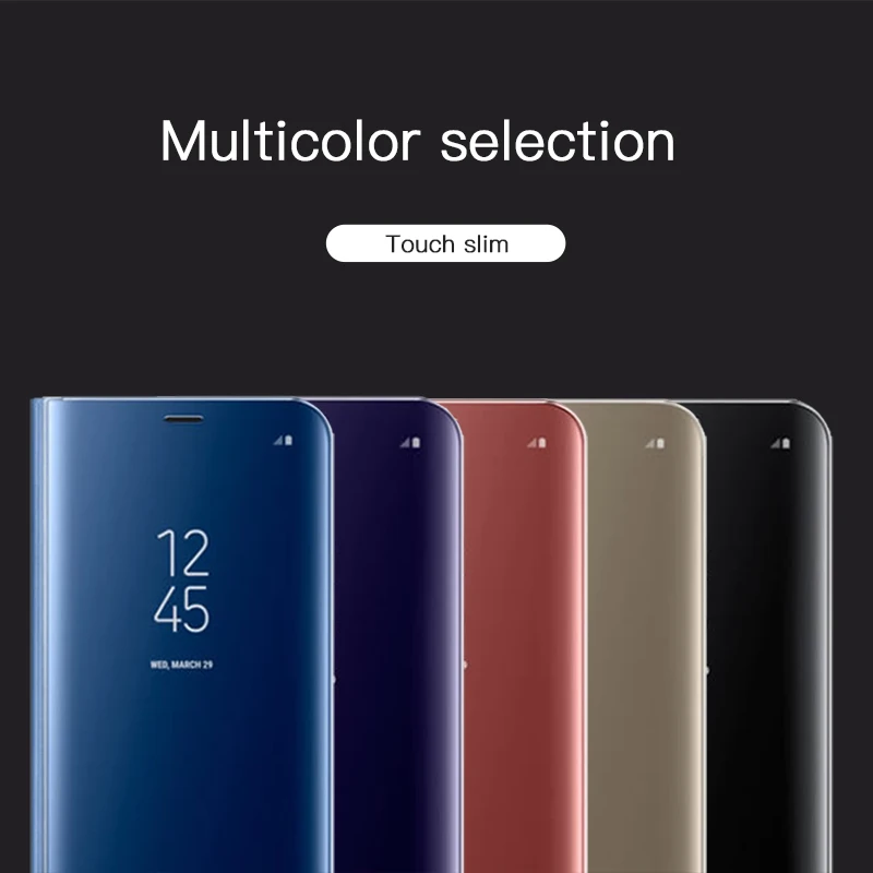 Зеркальный умный флип чехол для Samsung Galaxy S9 C8 C10 J7 Nxt Note 8 S8 S7 Edge J4 J6 J8 A6 2018 кожаный