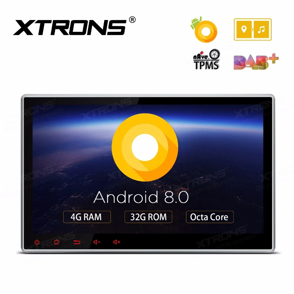 Top 10.1" Octa-Core Android 8.0 OS 2 Din Car DVD Multimedia Two Din Car Navigation GPS Double Din Car Radio with 4GB RAM 32GB ROM 1