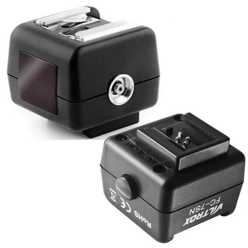 

JINTU New FC-7SN universal Hot Shoe Adapter for Canon Nikon Flash Speedlite to Sony Minolta Camera w/ PC sync port